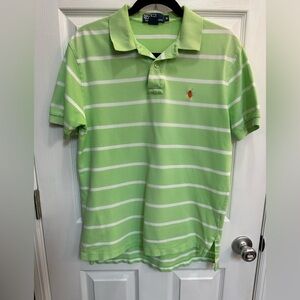 Green and white Ralph Lauren Polo shirt size Medium
